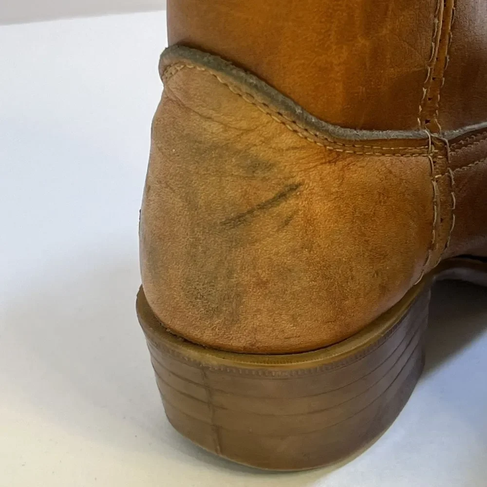 Vintage Dingo uni-sex tan w/ detail stitching 11.5‎ D kids cowboy boots